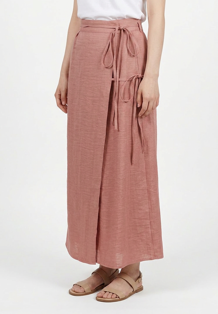 TRISET Rok Panjang Wanita Lilit Tali Samping | Reguler Fit | Casual Formal | TN3013630