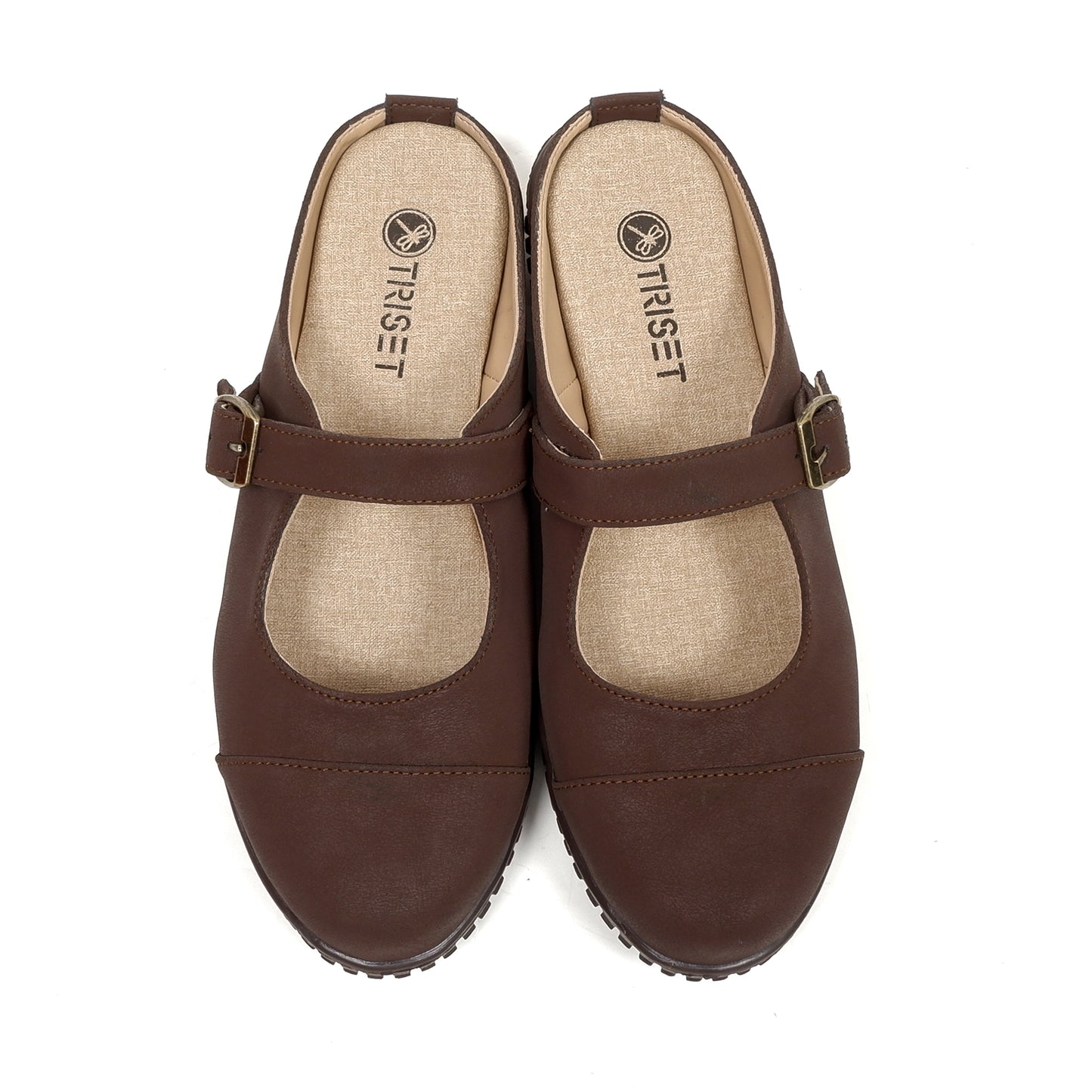 Triset Sandal Wanita | Buckle | Strap | Mules | Slip On | TF7004103