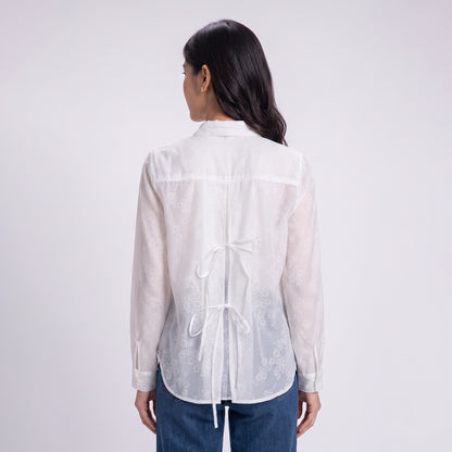 Triset Ladies Blouse Wanita Lace Floral Lengan Panjang | Reguler Fit | LR3052078