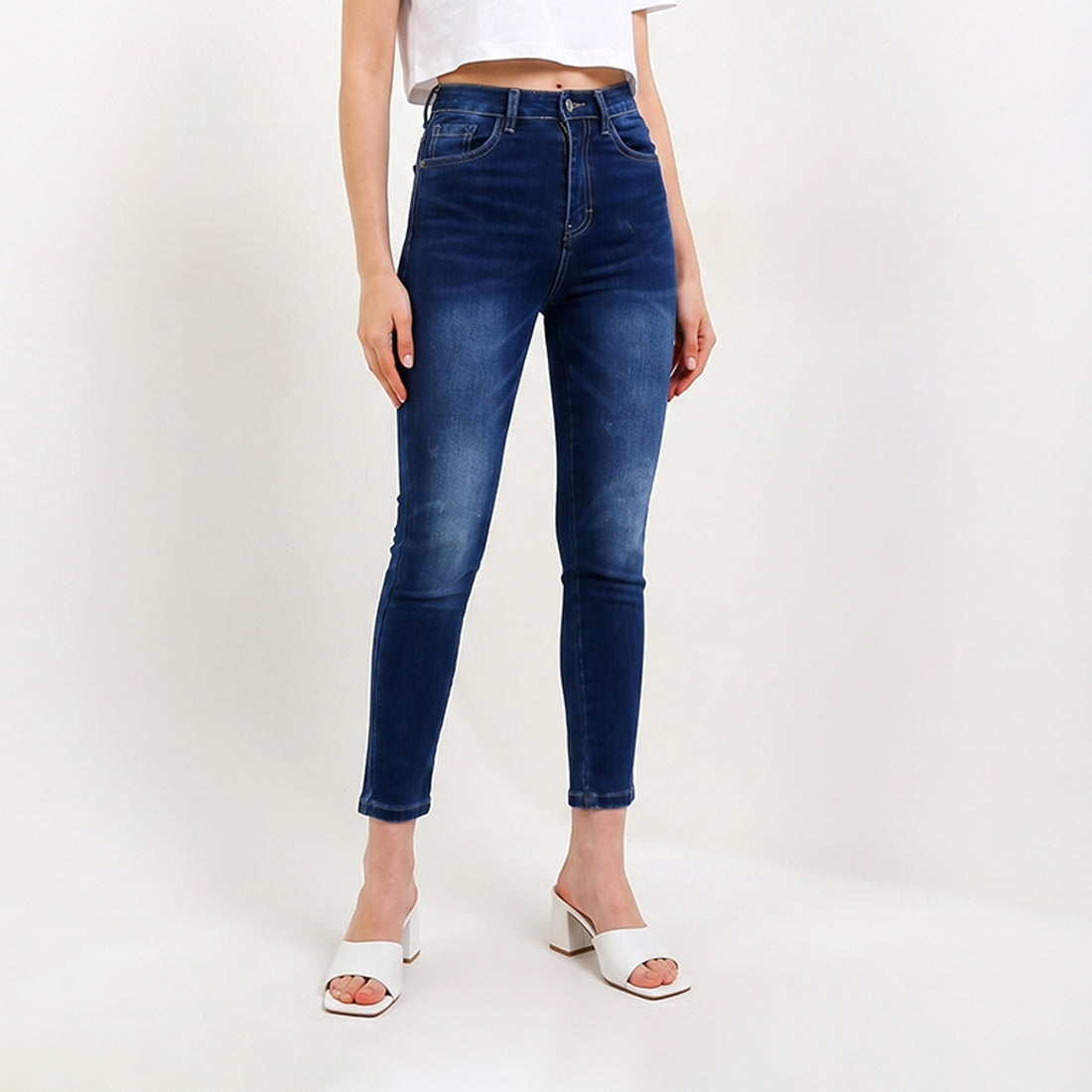 Triset Casual Skinny Jeans Wanita High Waist | Slim Fit | TP5007810