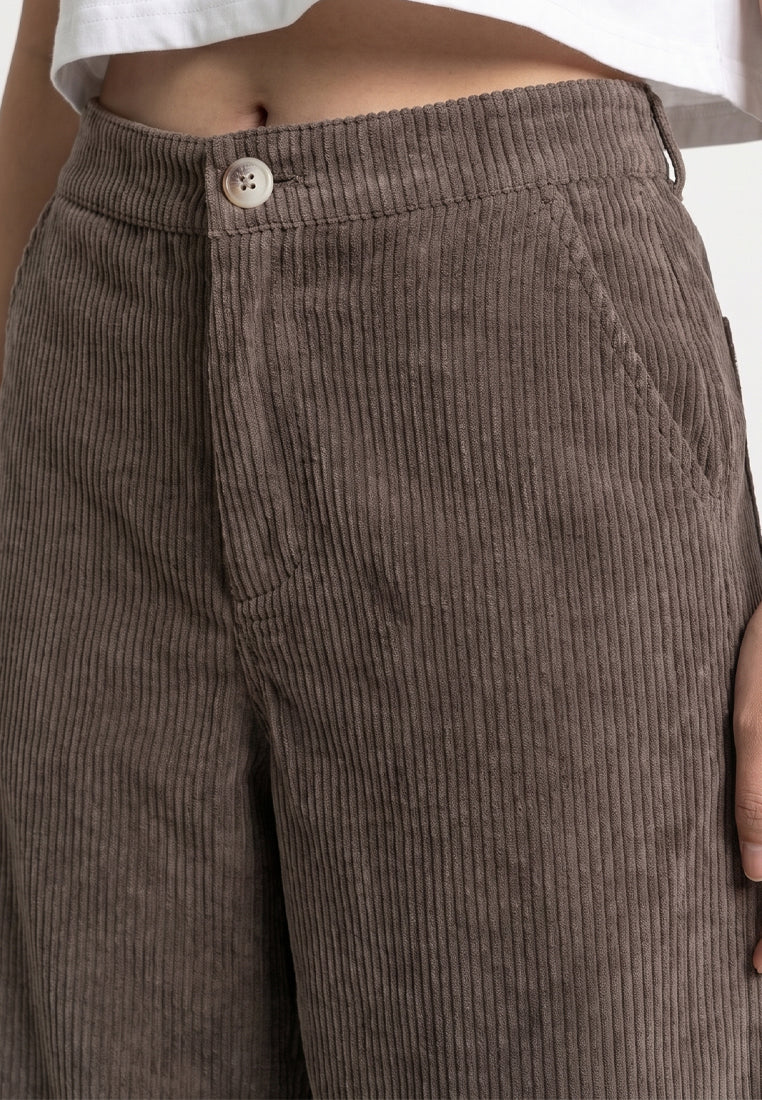 Triset Ladies Celana Panjang Wanita | Cullotes Corduroy | Wide Leg | LP6005272
