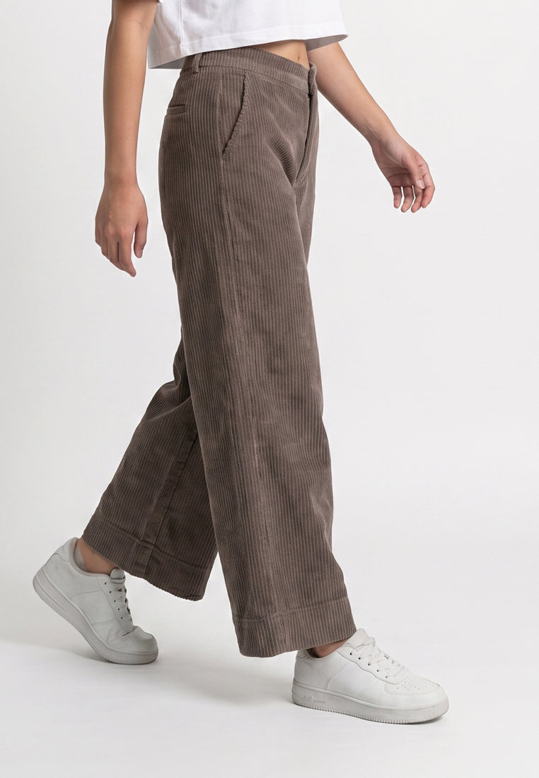 Triset Ladies Celana Panjang Wanita | Cullotes Corduroy | Wide Leg | LP6005272