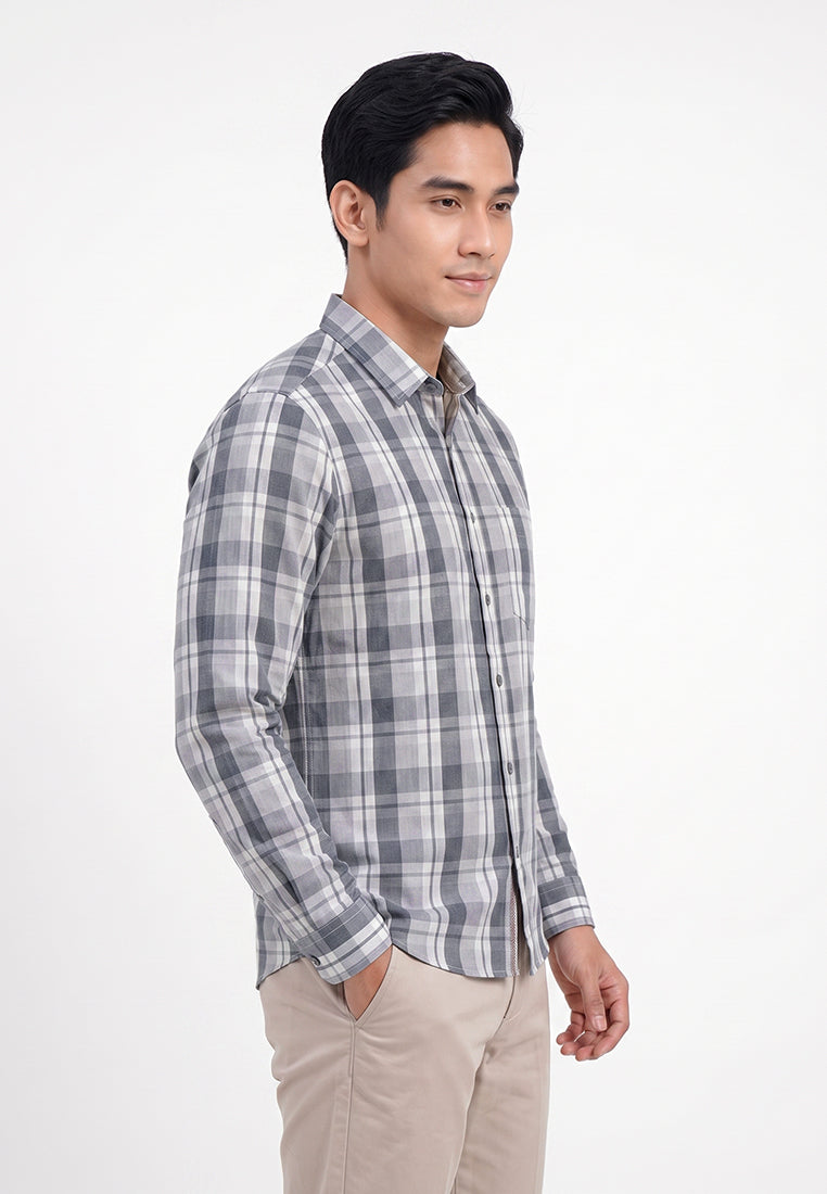 WATCHOUT KEMEJA PRIA LENGAN PANJANG | SLIM FIT | JEANS | JS303370123