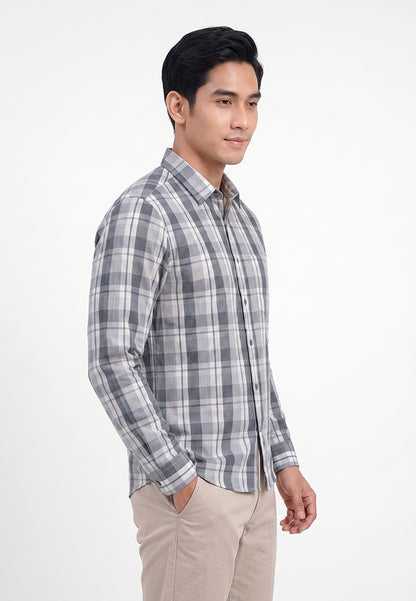 WATCHOUT KEMEJA PRIA LENGAN PANJANG | SLIM FIT | JEANS | JS303370123