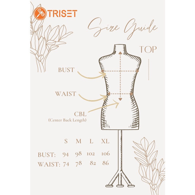 Triset Casual Pakaian Wanita LEA CROP OVERSIZE BLOUSE - TR5051701