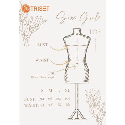 Triset Casual Pakaian Wanita LEA CROP OVERSIZE BLOUSE - TR5051701