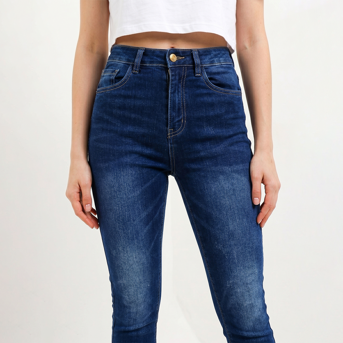 Triset Casual Skinny Jeans Wanita High Waist | Slim Fit | TP5007810