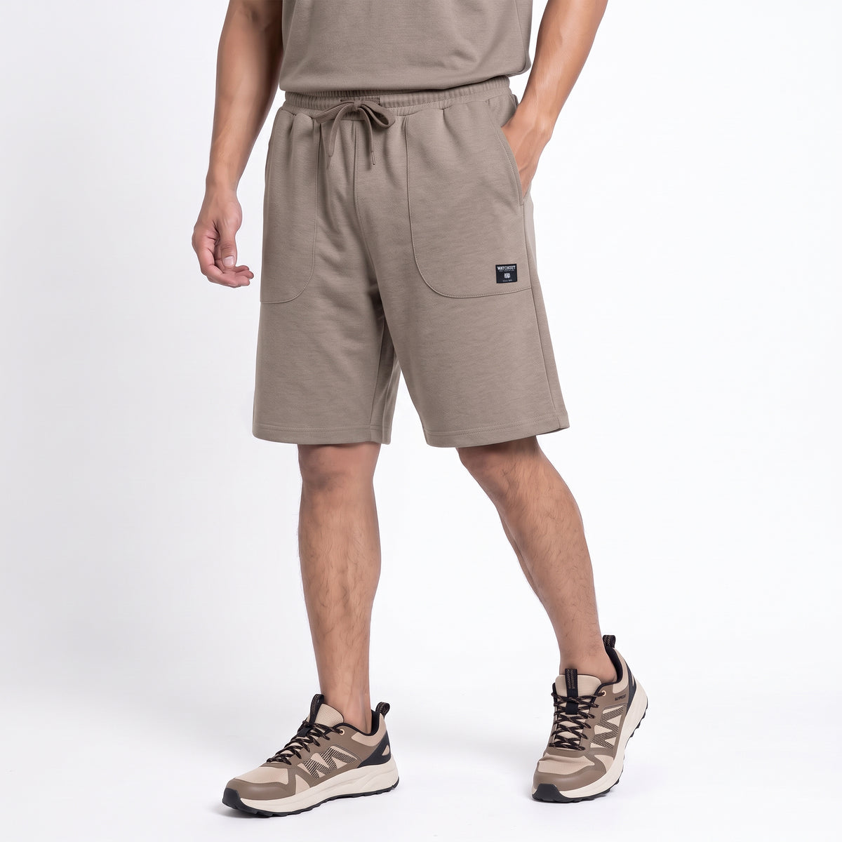 WATCHOUT CELANA PENDEK SWEAT SHORT PRIA ONE SET | REGULER FIT | CASUAL | JP400185A04