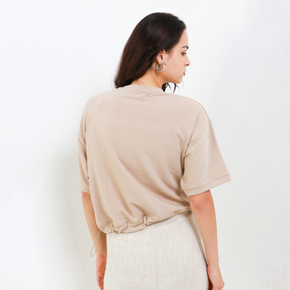 Triset Casual Pakaian Wanita GABY LOOSE CROP SWEATSHIRT - TK5033900