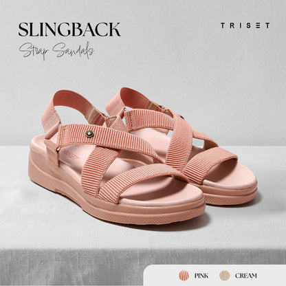 Triset Sandal Wanita | Strappy | Slingback | TF8005009