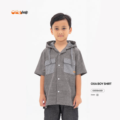 OXA Kids Kemeja Hoodie Anak Lengan Pendek | Reguler Fit | OS5104301