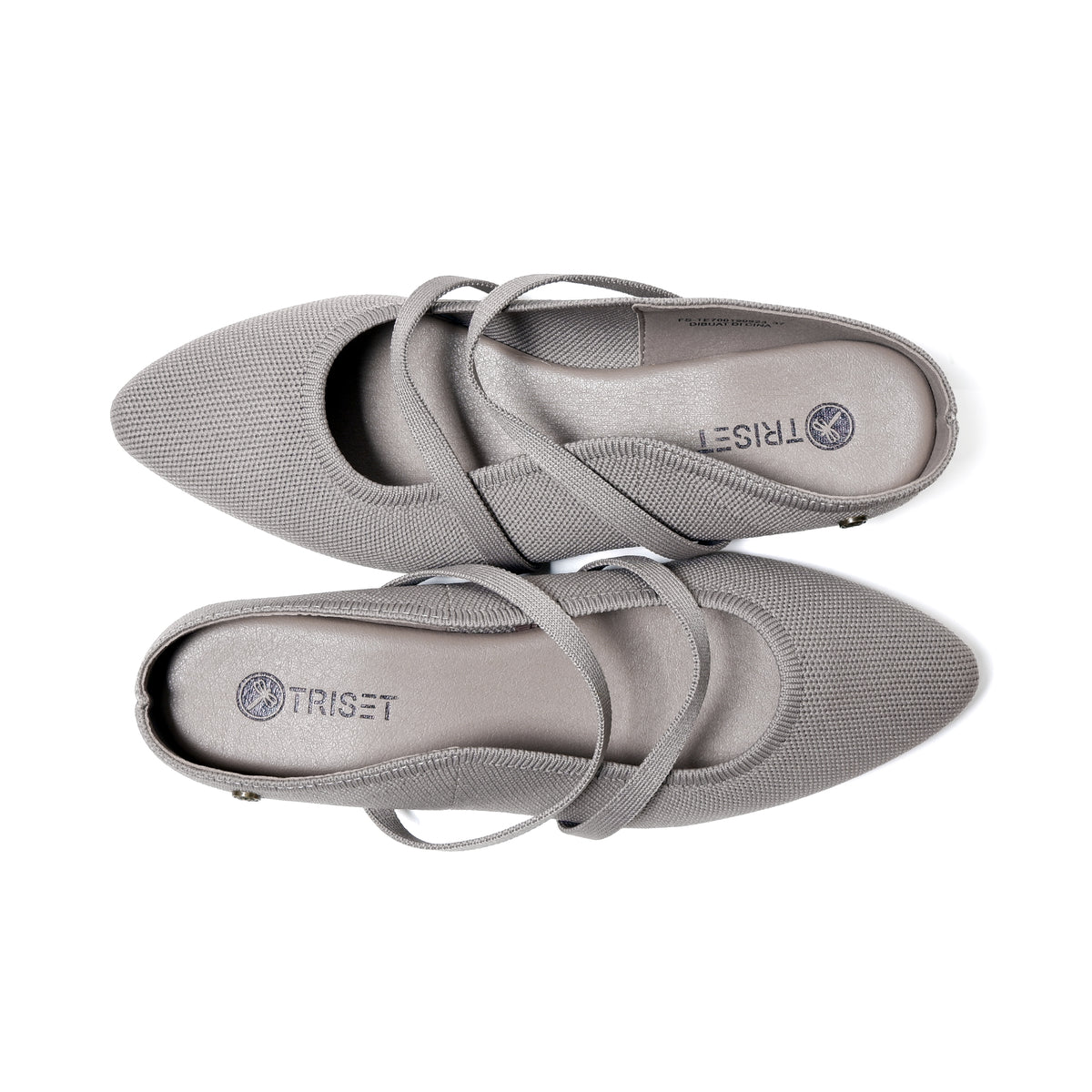 Triset Sepatu Wanita | Knit Cross-Strap | Flat | Mules | TE7001909