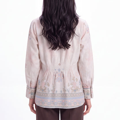 Triset Ladies Blouse Wanita Floral Lengan Panjang | Reguler Fit | LR305389A