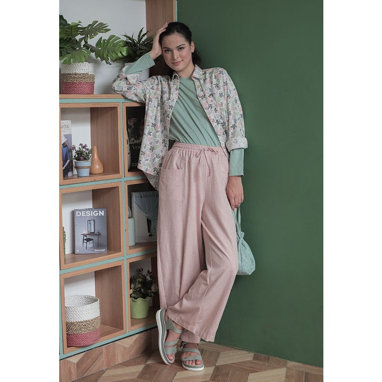 Triset Ladies Celana Panjang Wanita Cullote Highwaist | Wide Leg | LP6004300
