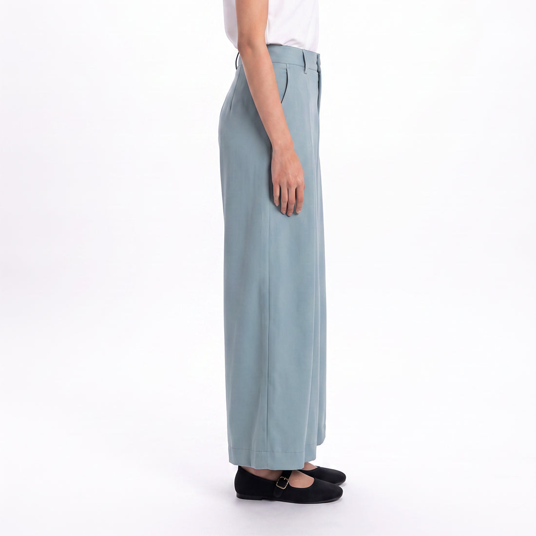 Triset Ladies Celana Panjang Wanita Palazzo Pants High Waist | Relaxed Fit | LP6005690