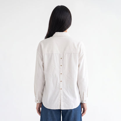 Triset Casual Blouse Wanita Striped Lengan Panjang | Relaxed Fit | TR3106991