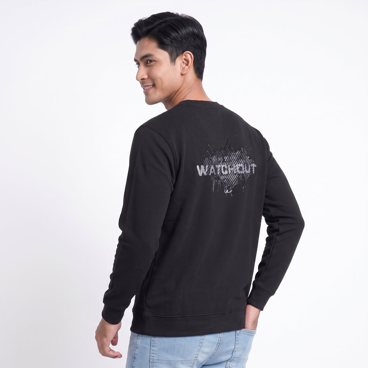 Watchout Pakaian Sweat Shirt Lengan Panjang Pria Montana | Reguler Fit | Jeans | JK200270001