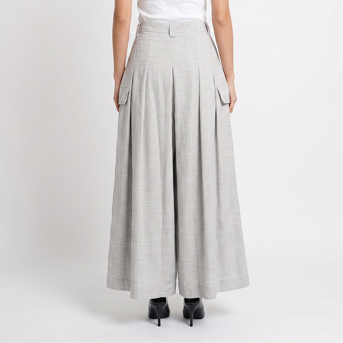 Triset Casual Celana Panjang Wanita Wide Leg Palazzo High Waist | Relaxed Fit | TP6006751