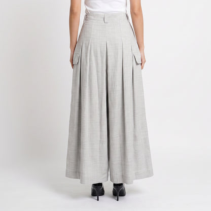 Triset Casual Celana Panjang Wanita Wide Leg Palazzo High Waist | Relaxed Fit | TP6006751