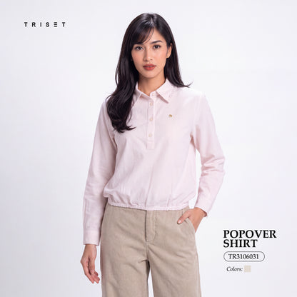 Triset Casual Blouse Wanita Striped Lengan Panjang | Reguler Fit | TR3106031