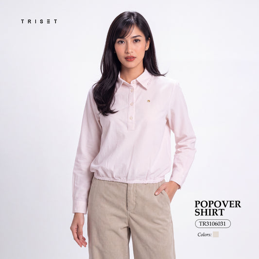 Triset Casual Blouse Wanita Striped Lengan Panjang | Reguler Fit | TR3106031