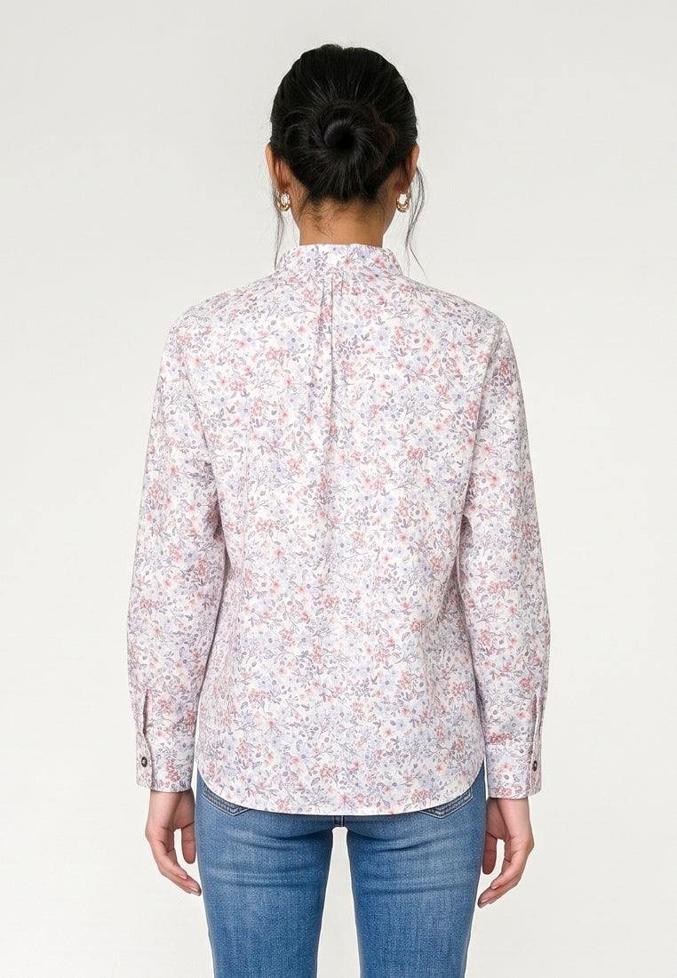 Triset Ladies Blouse Floral Wanita Lengan Panjang | Reguler Fit | LR3053578