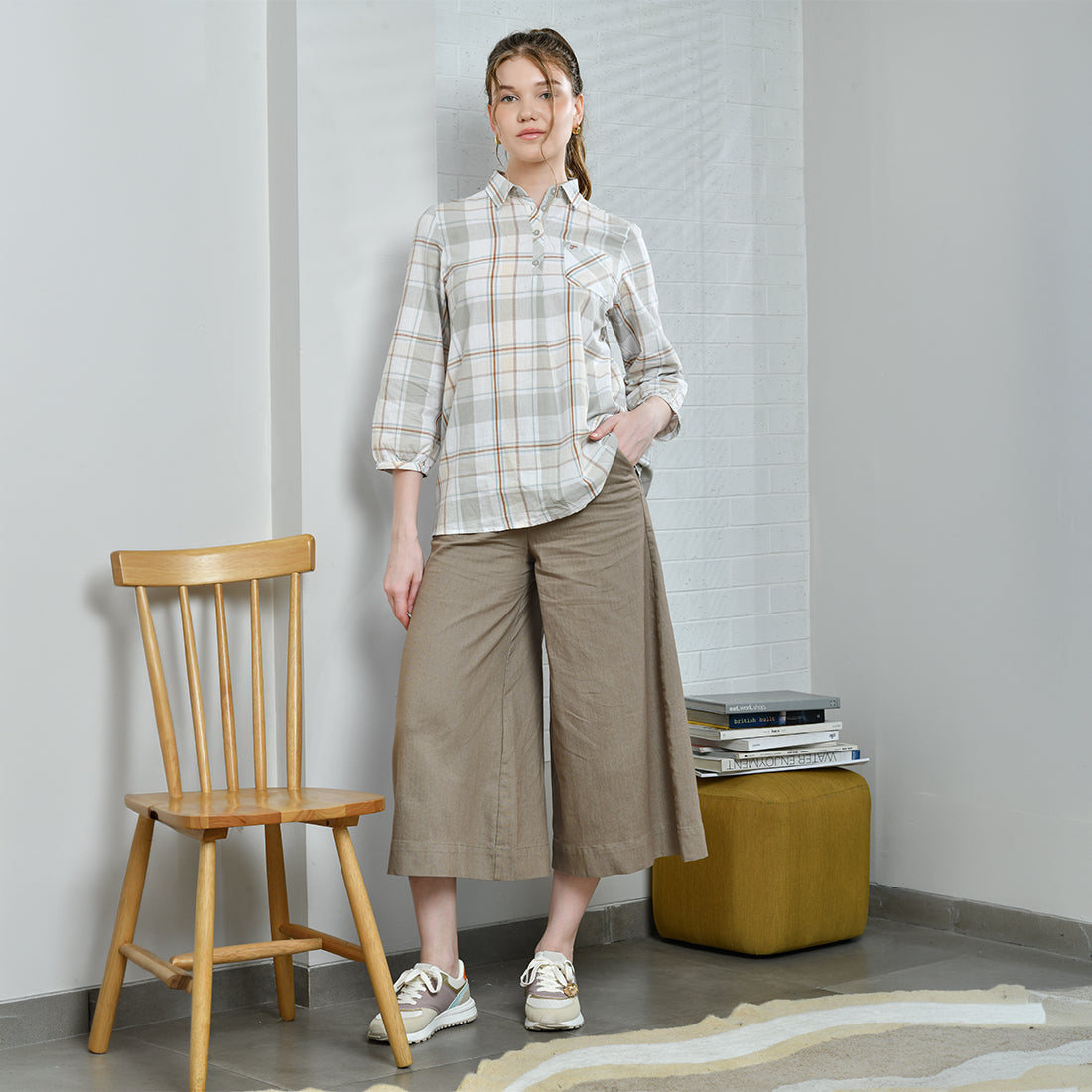 Triset Ladies Celana Panjang Wanita Cullote HighWaist | Wide Leg | LP6004900
