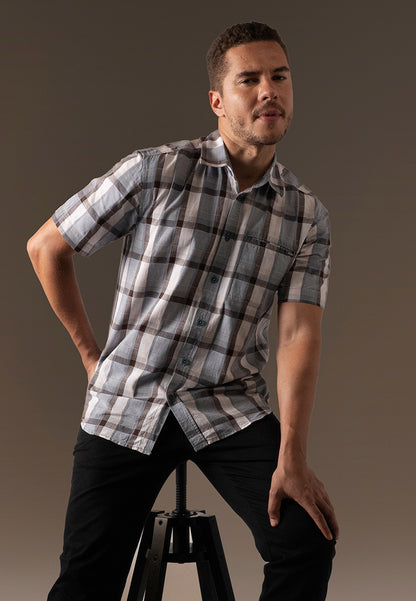 WATCHOUT CASUAL  SHORT SLEEVE SHIRT - WS514670123
