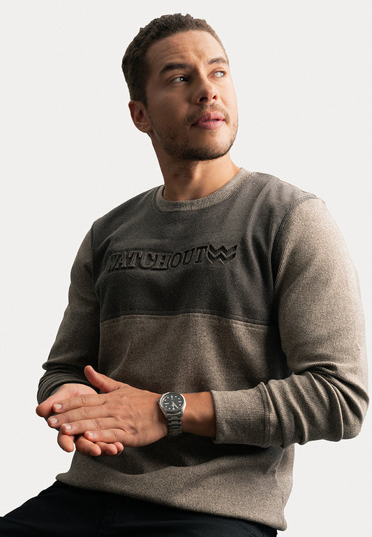 Watchout Pakaian Pria Printed Newcastle Sweatshirt - WK200350023