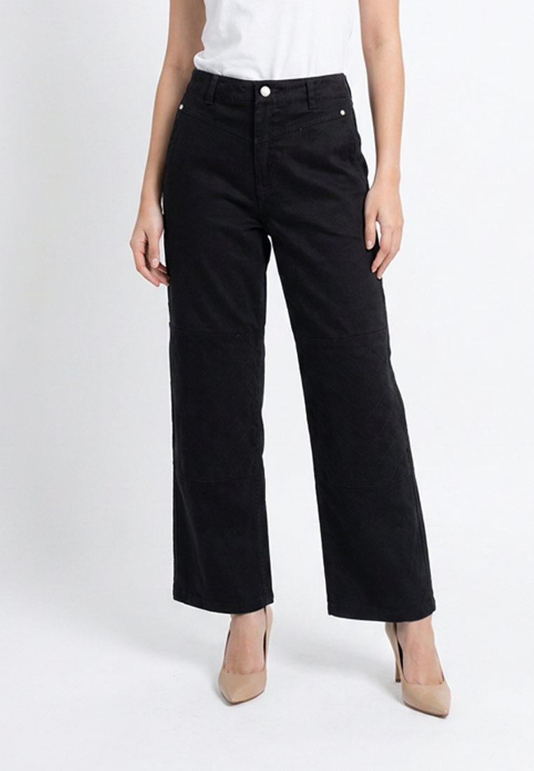 Triset Ladies Celana Panjang Wanita Cargo Highwaish | Wide Leg | LP3000430