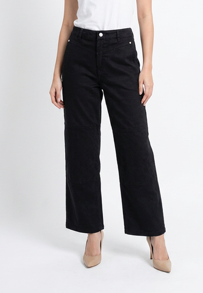 Triset Ladies Celana Panjang Wanita Cargo Highwaish | Wide Leg | LP3000430