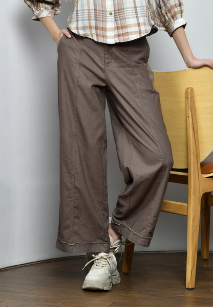 Triset Casual Celana Panjang Wanita Wide Leg Highwaist | Loose Fit | TP8005700
