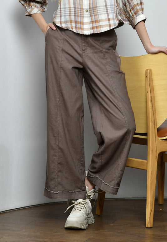 Triset Casual Celana Panjang Wanita Wide Leg Highwaist | Loose Fit | TP8005700