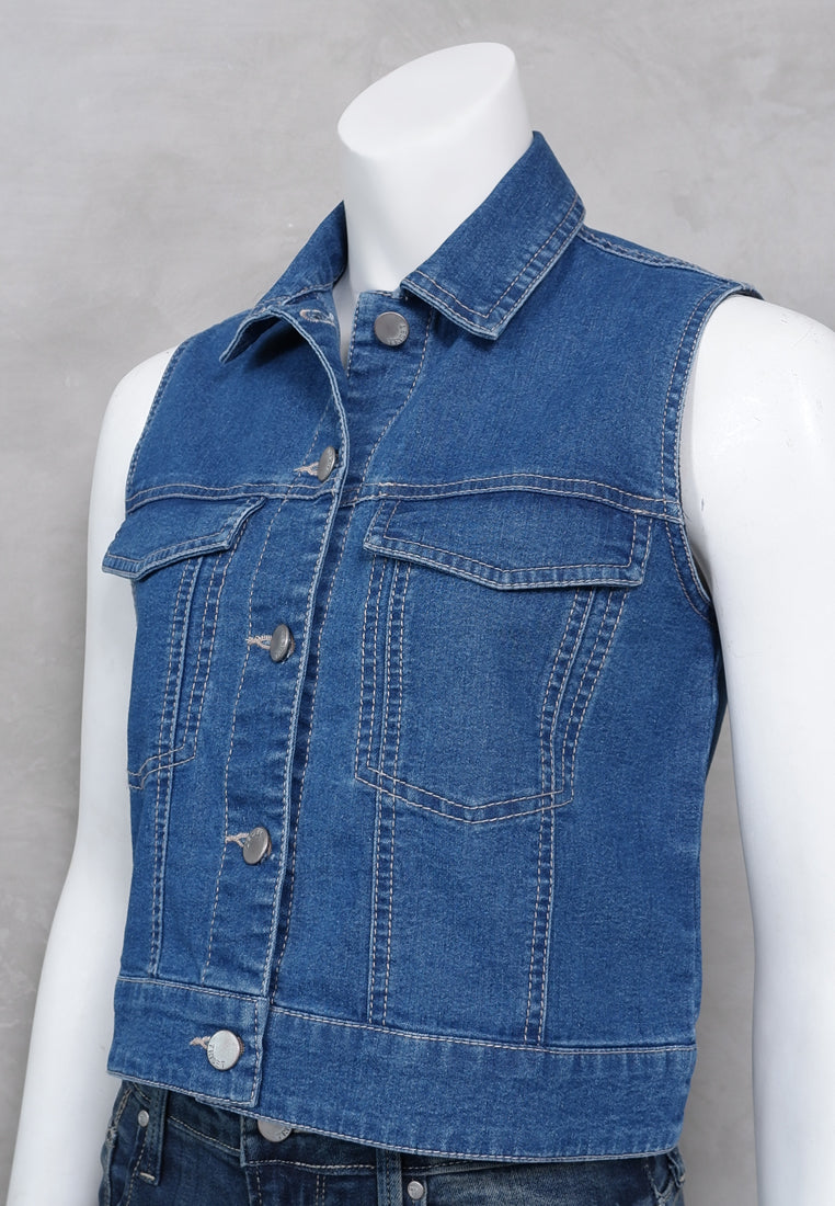 TRISET CASUAL VEST DENIM - TJ6000310