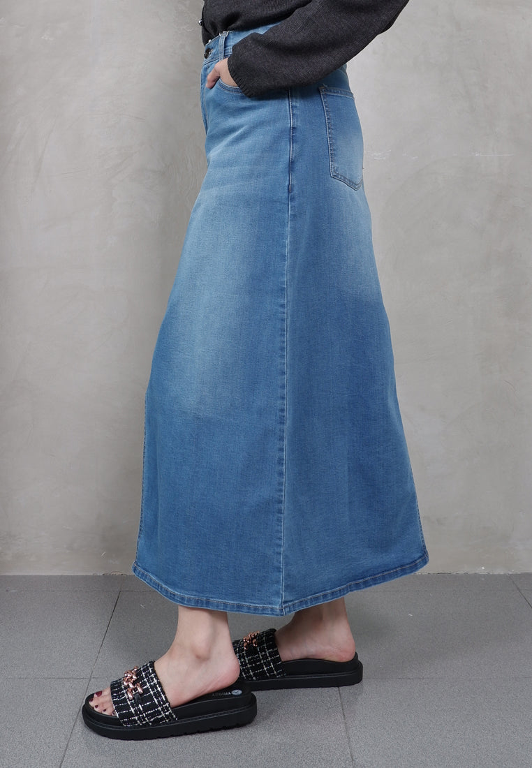 TRISET CASUAL SKIRT DENIM - TN3011410