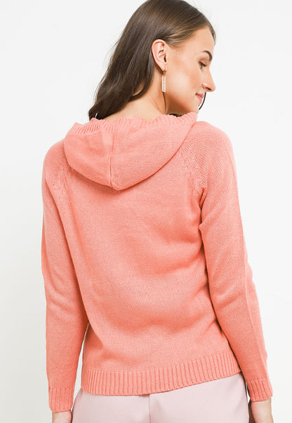 TRISET CASUAL FEY SHORT HOODIE CARDIGAN - TM7001300