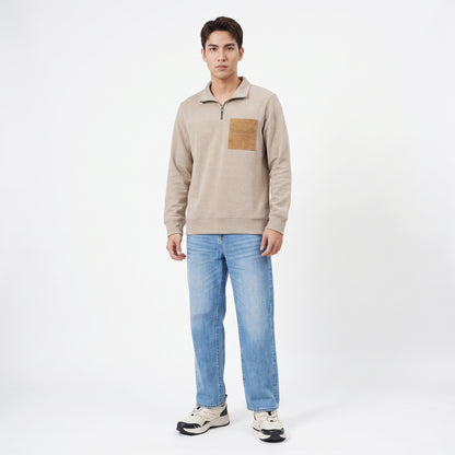 WATCHOUT PAKAIAN SWEAT SHIRT LENGAN PANJANG PRIA MONTANA HALF ZIP | REGULER FIT | JEANS | JK3000000