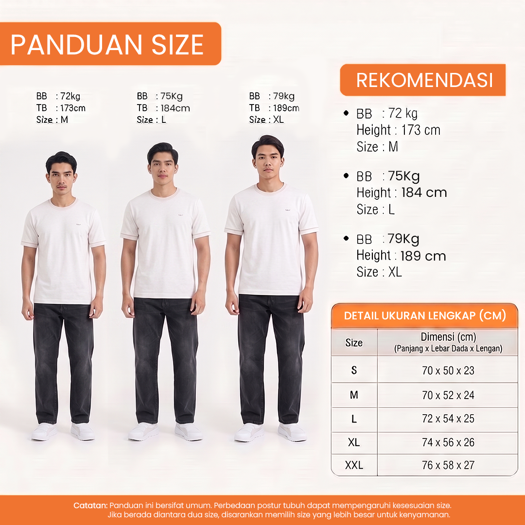 WATCHOUT KAOS PAKAIAN PRIA LENGAN PENDEK LEICESTER | REGULER FIT | JEANS | JK402770003