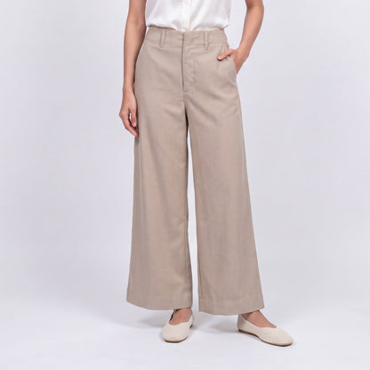Triset Ladies Celana Panjang Wanita Corduroy Wide Leg Highwaist | Loose Fit | LP6005372