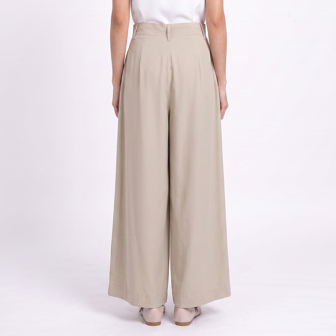 Triset Ladies Celana Panjang Wanita Palazzo Pants High Waist | Relaxed Fit | LP6005690