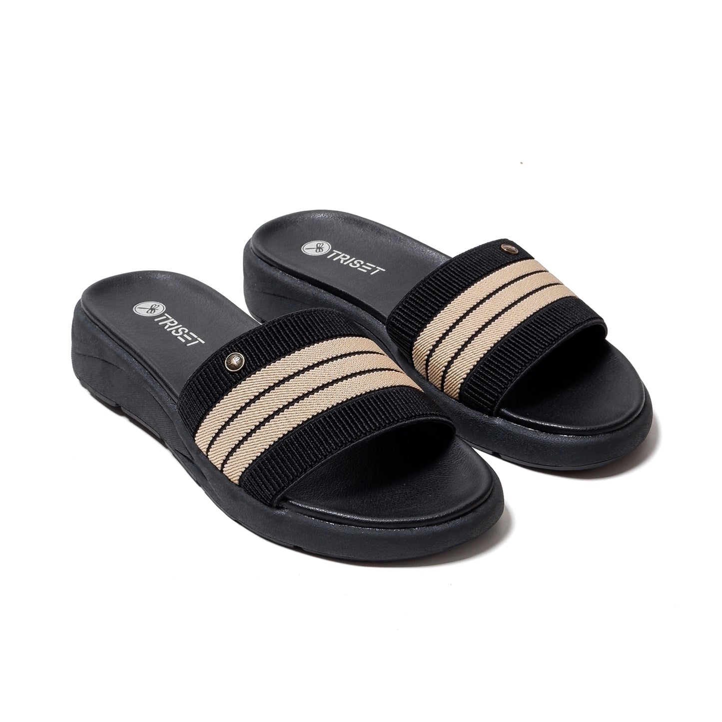 Triset Sandal Wanita | Strap Slides | Flat | Semi Formal | TF6100609