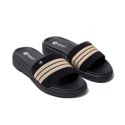 Triset Sandal Wanita | Strap Slides | Flat | Semi Formal | TF6100609