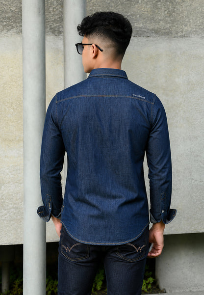 WATCHOUT KEMEJA PRIA LENGAN PANJANG | SLIM FIT | JEANS | JS3034010