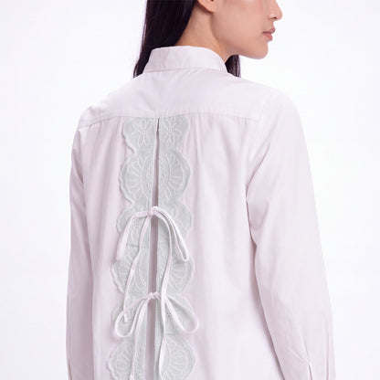 Triset Casual Blouse Wanita Lace Up Back Tali Pita Lengan Panjang | Reguler Fit | TR310729A