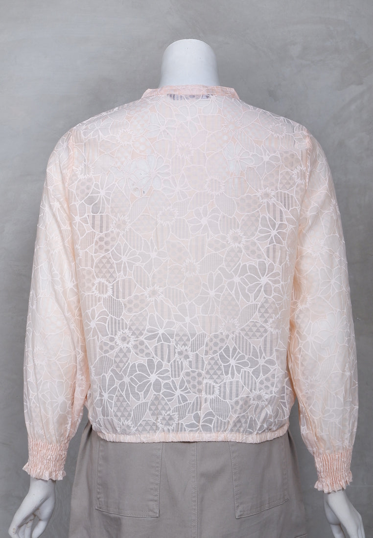 Triset Ladies Blouse Wanita Lengan Panjang Lace Transparan | Reguler Fit | LR3051978
