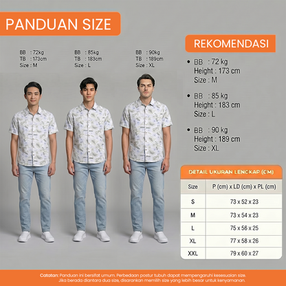 WATCHOUT KEMEJA PRIA LENGAN PENDEK | REGULER FIT | CASUAL | WS514830826
