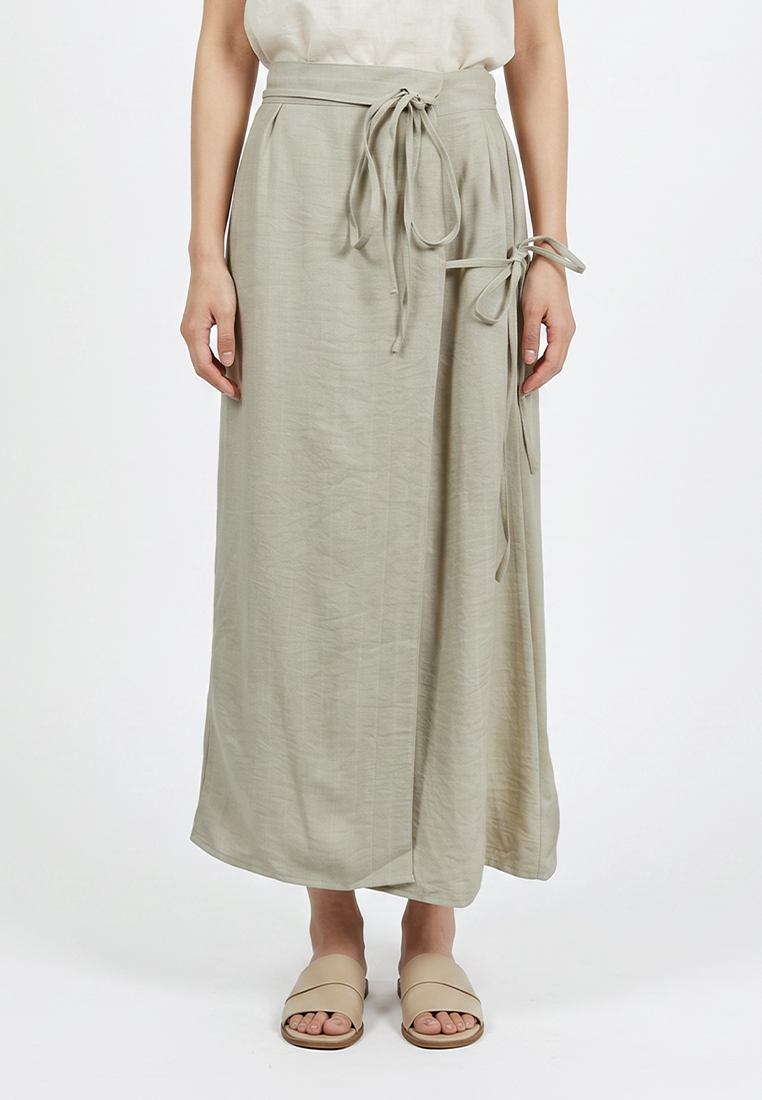 TRISET Rok Panjang Wanita Lilit Tali Samping | Reguler Fit | Casual Formal | TN3013630