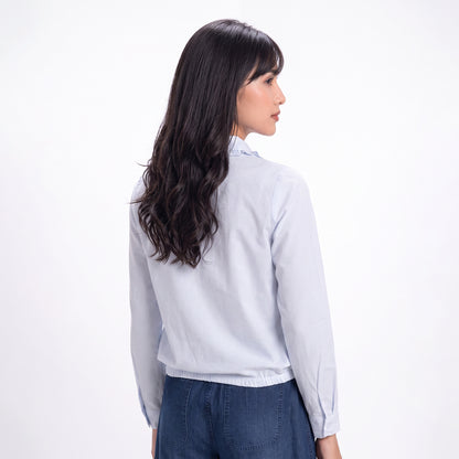 Triset Casual Blouse Wanita Striped Lengan Panjang | Reguler Fit | TR3106031