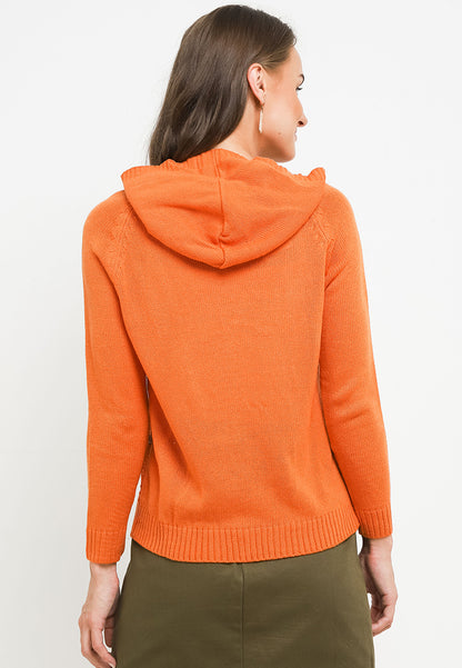 TRISET CASUAL FEY SHORT HOODIE CARDIGAN - TM7001300