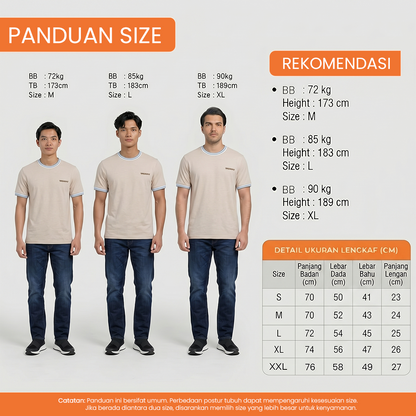 Watchout Kaos Pakaian Pria Lengan Pendek Leicester | Oversize | Jeans | JK402751104